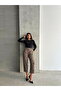 Mink Black F1788 Leopard Patterned Trousers F1788 - 3