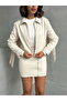 Tasseled Droplu Wholesale Coat - Stone | - 4