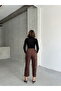 6 Pieces Brown Black Leopard Patterned Trousers - S:2 / M:2 / L:1 / Xl:1 - 5