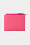 9733 Genuine Leather Double Zipper Special Design Magnet Women's Wallet Pink - 7