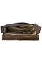 Aiden 03 Small Messenger Bag for Men - Canvas & Genuine Leather, Blue - 4