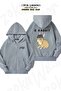 Eminem - Oversize Gray Hooded Cardigan, B Rabbit Back Print, Zip-Up, 2 Thread
