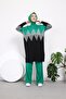 Women's Modest Self Patterned Side Slip Silvery Knitting Tunic