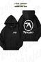Oversize Aphex Twin Custom Back Print Zipper Hooded Black Cardigan (2 Yarns)