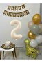 2 Year Old Balloon Set Birthday Balloon Decoration Set with Giraffe Balloon and Happy Birthday Banner