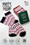 Bamboo Colorful Patterned Christmas Socks Dating Lover Socks Men'S, Women's Socks Gift Box of 2 - 3