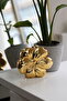 Women's Gold Mica Plated Floral Print Evening Bag - 2