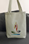 Printed Daily Beach Shopping Tote Cloth Bag with Quality Fabric Inner Pocket
