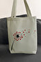 Printed Daily Beach Shopping Tote Cloth Bag with Quality Fabric Inner Pocket