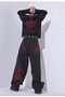 Embroidered Skeleton Heaven Can Wait Streetwear Jean Pants - 3
