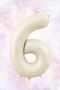 6 Years Birthday Mildew Green Sea Sand Gold Balloon Banner Birthday Balloon Set - 2