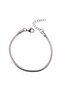 Stainless Steel Italian Snake Back Pipe Model Unisex Bracelet 4 mm 20 5 cm - 3
