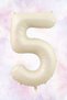5 Years Birthday Mildew Green Sea Sand Gold Balloon Banner Birthday Balloon Set - 2