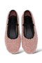Plush Rubber Detail Flat Bottom Women's Babet Pudra - 2