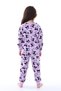 Girl's Kuromi Purple Pajamas Set Double Suit - 3