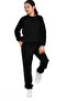 Girls' and Boys' Basic Crew Neck School Tracksuit Set with Elastic Cuffs, 3-Threaded Ribbed Edges, and Cotton Interior. - 7