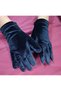 Miela Velvet Girls Wrist Length Gloves Black - 3