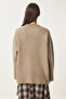 Soft Textured Oversize Knitwear Sweater Vi̇zon Lpf0063 - 5