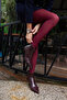 Borisso Women's Bordo Heeled Booties - 5