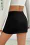 Women's Slit Mini Skirt with Shorts Inside Short Skirt Shorts - 3