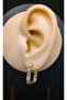 Women's Gold Color Square Earrings
