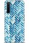 Realme 6 Pro Case Hd Printed Case - Blue Lines + Full Screen Protector