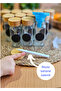 12Pcs Square Glass Spice Rack with Bamboo Lid with Sprinkle Head with Marker Funnel with Pen with Brush - 5