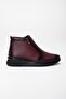 Genuine Leather Orthopedic Women's Boots Burgundy 2 Zippered Padded Sole - 3