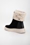 Women's Flat Heeled Boots Black Suede Fur Troklu - 5