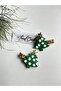 Glitter Shiny Christmas 2-Piece Clip Pine Tree Buckle - 3