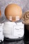 2-Piece Wooden Ball Lid Cotton Bud and Makeup Cotton Organizer Set Storage Container Glass Jar Set - 2