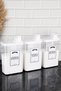 3-Pack Detergent Storage Container with Scale, Colored, White, Black, and Label Stickers, Detergent Dispenser 3000ml