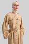 Straw Belted Dress 24Y9817 Beige - 4