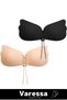 Premium Series Very Stylish Rope Detailed Skin Color Gathering Plump Showing Silicone Ghost Bra - 4