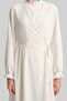 Rochie înfășurată Ecru - Model Ort9230 - 4