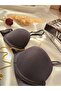 Basic Corded Patterned Supported Black Bra Set - 7