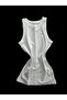Combed Cotton Camisole Halter Neck Women's Undershirt 3-Piece Set Green White Black - 3