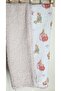 New Pink Peter Rabbit Double Layer Muslin and Teddy Beige Fabric Baby Blanket - 3