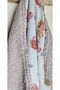 New Pink Peter Rabbit Double Layer Muslin and Teddy Beige Fabric Baby Blanket - 2