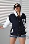 سترة جامعية كبيرة الحجم مطرزة للجنسين من BEAR CLOTHING - 4