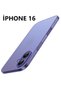 iPhone 16 Compatible Ultra Thin Translucent Case Matte Surface Minimalist Cover with Anti-Dirty Camera Protection