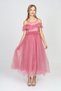 Girl's Guipure Patterned Evening Dress Graduation Wedding Outfit 11 Years-12 Years-13 Years-14 Years