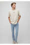 Beige Printed T-shirt - Loose Fit 0612237 -70322 - 2
