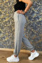 Women's Cotton Gray (3 Thread Ribbon) Sweatpants - 3