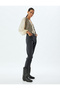 Straight Leg Jeans Regular Waist Button Pocket - Mom Jean - 2