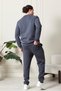 With Logo Cotton Combed 3 Thread Raster Pilling Free Premium Class Men's Tracksuit Set - 6