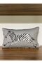 E712 Double Sided Patterned Throw Pillow Cover with Piping on the Edges