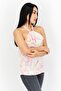 Women Halter Neck Sleeveless Printed Top, Pink - 3