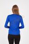 Crew Neck Long Sleeve Lycra Body Badi Black White Skin Red Blue Colors - 5