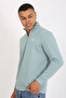 5259-2 Premium Quality Three Thread Half Zip Relax Fit Sweatshirt - 6
